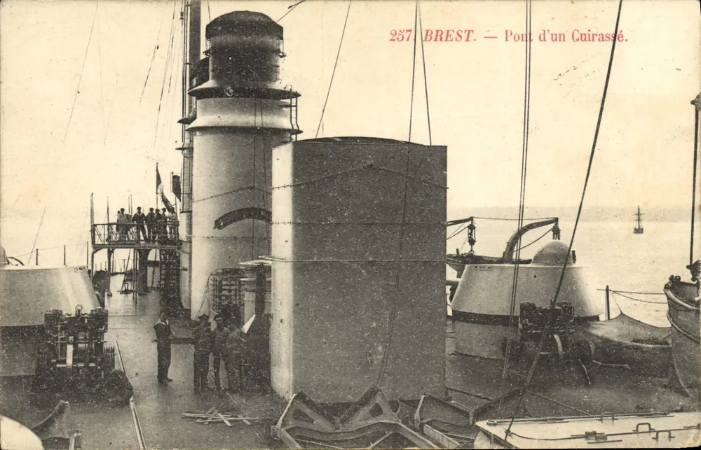 BREST — Ponte di un Cacciatorpediniere — Editore anonimo, n° 257 - Recto