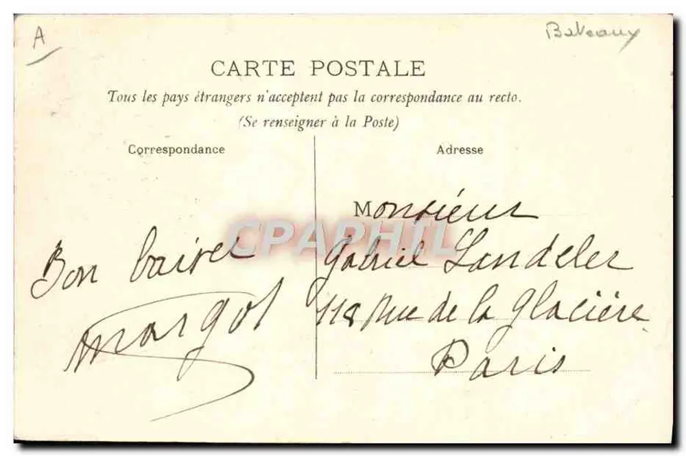 BORDEAUX — Auf der Garonne (ausländisches Torpedoboot) — PP. n°6 - Rückseite