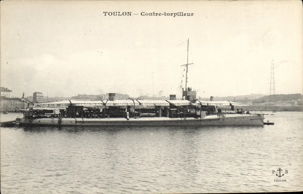 Toulon — Torpedoboot — P.A.B. Toulon - Vorderseite