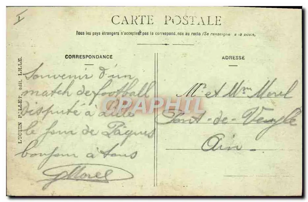 Lille - O Teatro — L.P. 61 — Editor Lucien Pallet - Verso