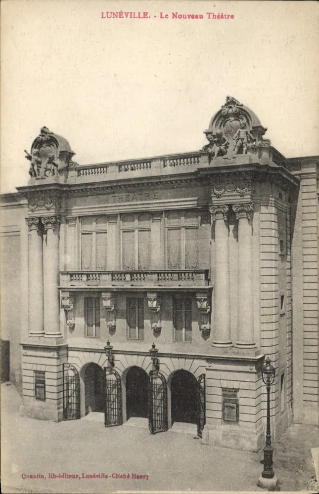 Lunéville - Das Neue Theater — Quantin, Verleger, Lunéville - Cliché Henry - Vorderseite