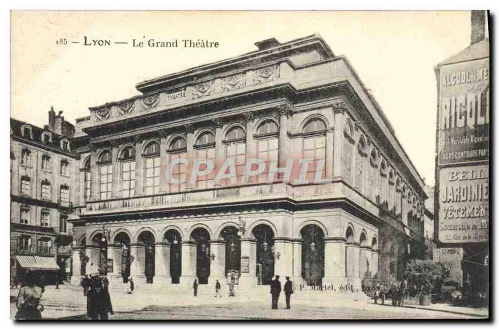 Lyon — Das Grand Theatre — P. Martel, Verlag, Lyon - Vorderseite