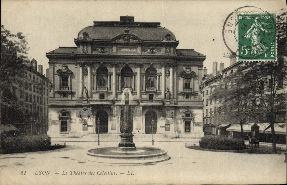 LYON — O Teatro dos Célestins — LL. — N° 51 - Frente