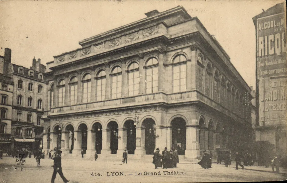 LYON — Das Grand Théâtre — S.F. n° 414 - Vorderseite