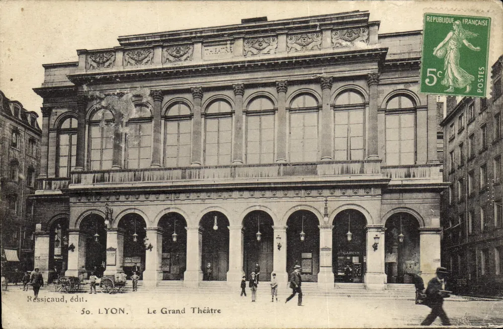 Lyon — O Grande Teatro — Ressicaud, edição 50. LYON. - Frente