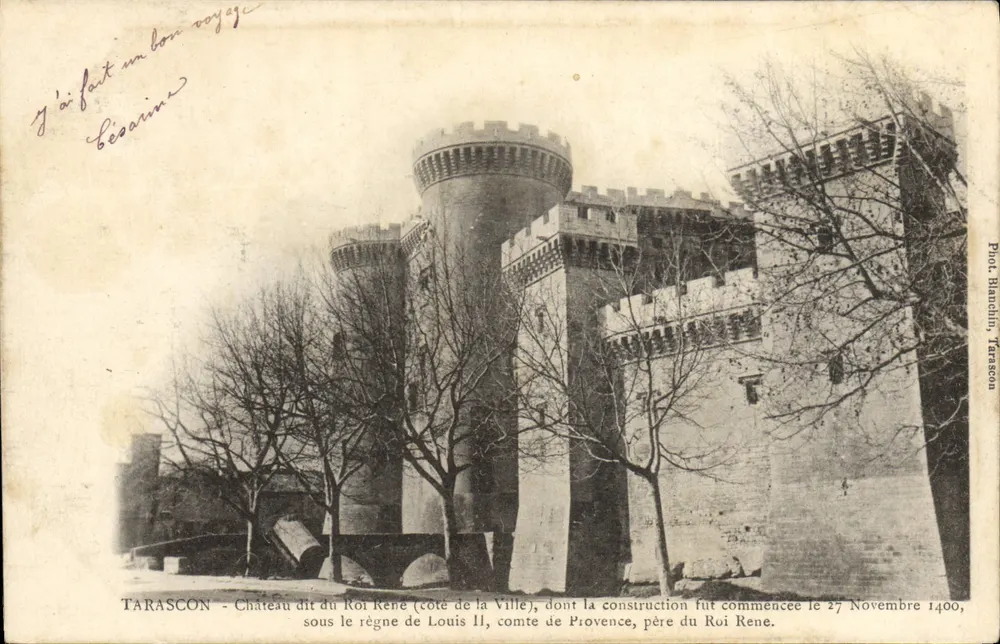 Tarascon — Castelo dito do Rei René (lado da Cidade) — Phot Blanchin, Tarascon - Frente