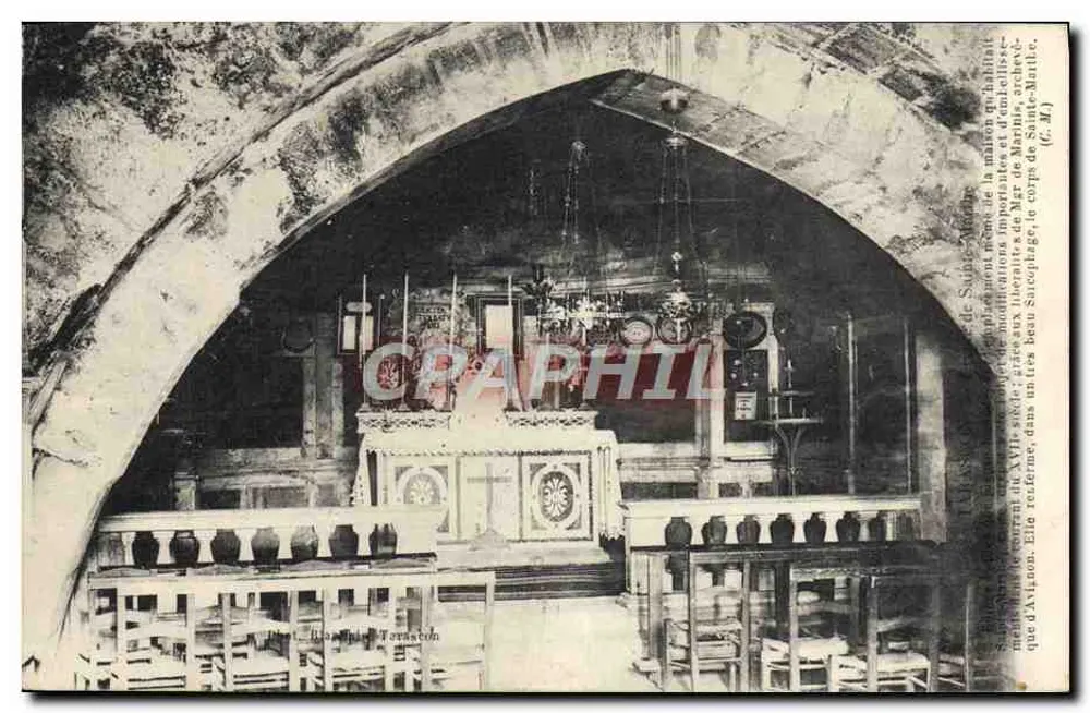 Interior da igreja subterrânea de Santa Maria — Tarnac — editor anônimo - Frente
