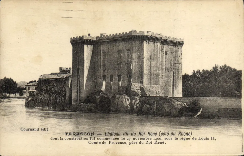 Tarascon — Castelo dito do Rei René (lado do Ródano) — Cournand editor - Frente