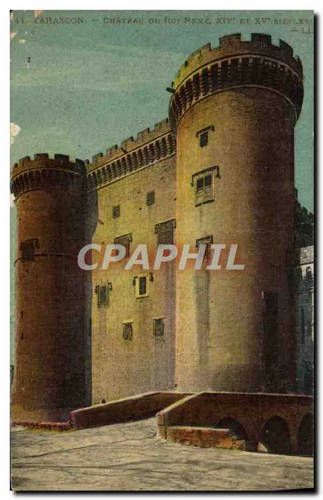 Tarascon — Kasteel van Koning Péné, 14e en 15e eeuw — LL - Voorkant