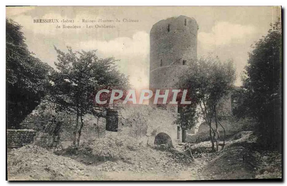 Bressieux (Isère) — Berühmte Ruinen des Schlosses — Die Verliese - Vorderseite