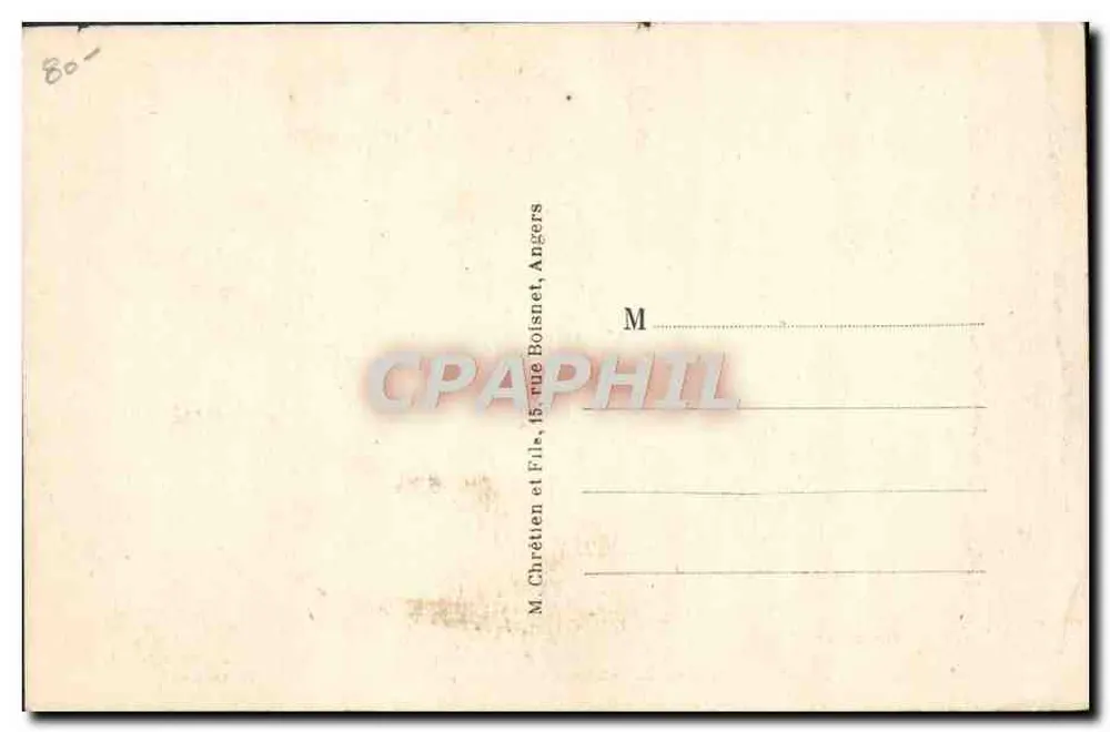 Fontevrault (M.-et-L.) — Der Eingang der Abtei, umgewandelt in Zentralgefängnis — Edit. Ménavarn - Rückseite