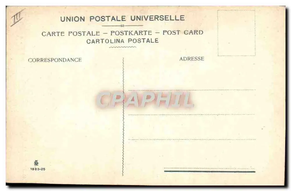Ausbruch des Vesuvs — April 1906 — Phototypie Cemorion - Rückseite