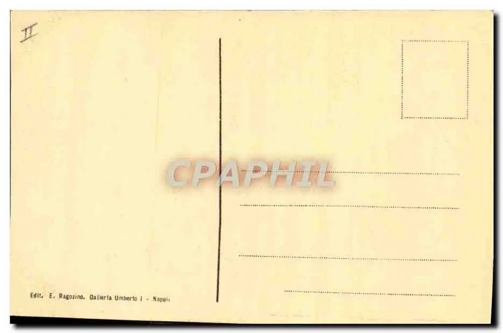 Pozzuoli — A soifatara — Editor E. Ragozino, Galleria Umberto I, Nápoles - Verso