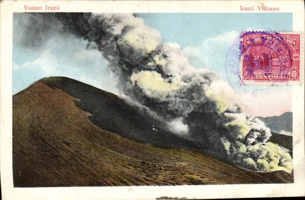 Vulcão Irazú — erupção — Waterlow & Sons Limited, Londres - Frente
