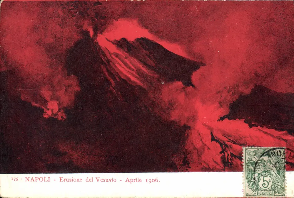 NAPOLI - Ausbruch des Vesuvs - April 1906 — Ausgabe n°175 - Vorderseite