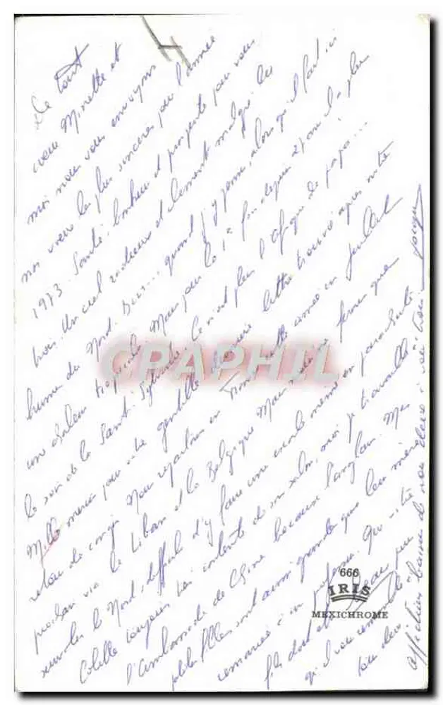 Mulher penteadora de uma menina — Senegal — editor IRIS MEXICHROME, n°666 - Verso