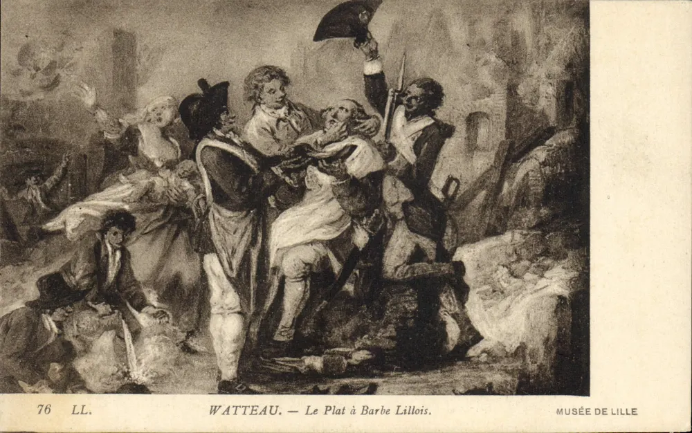 Watteau — Le Plat à Barbe Lillois — Museum von Lille - Vorderseite