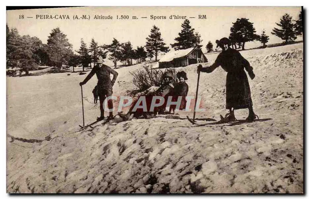 Peïra-Cava (A.-M.) — Höhe 1.500 m. — Wintersport — RM - Vorderseite