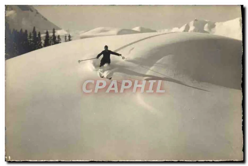 Esquiador na montanha — Adelboden, no Skigelände am Bahnenmoos-Pass — editor Adelboden, n° 3120 - Frente