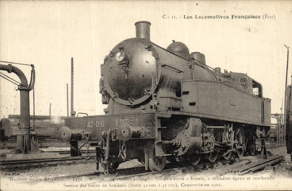 Mecânico de máquina N° 42-016 — Tipo Mikado — Estado — Série 42-001 a 42-020 - Frente