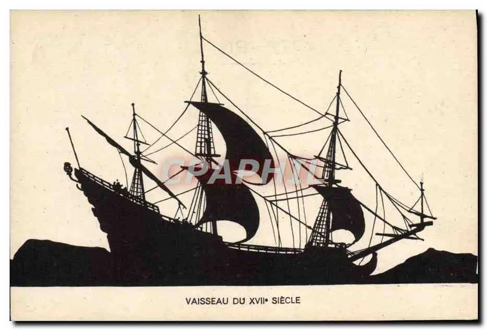 Schiff des 17. Jahrhunderts — Silhouette — Éditions du Péllican, Paris - Vorderseite