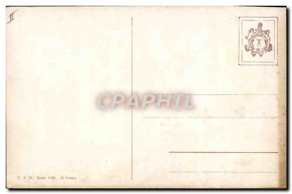 समुद्री दृश्य वोलियर्स के साथ — टी.एस.एन. सीरीज 1150 — (6 ड्रॉइंग्स) - पीछे