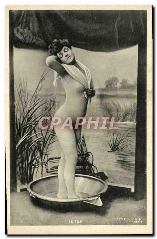 Nackte Frau im Bad — Szene aus 'Le Tub' — W.P. PARIS, Nr. 1147 - Vorderseite