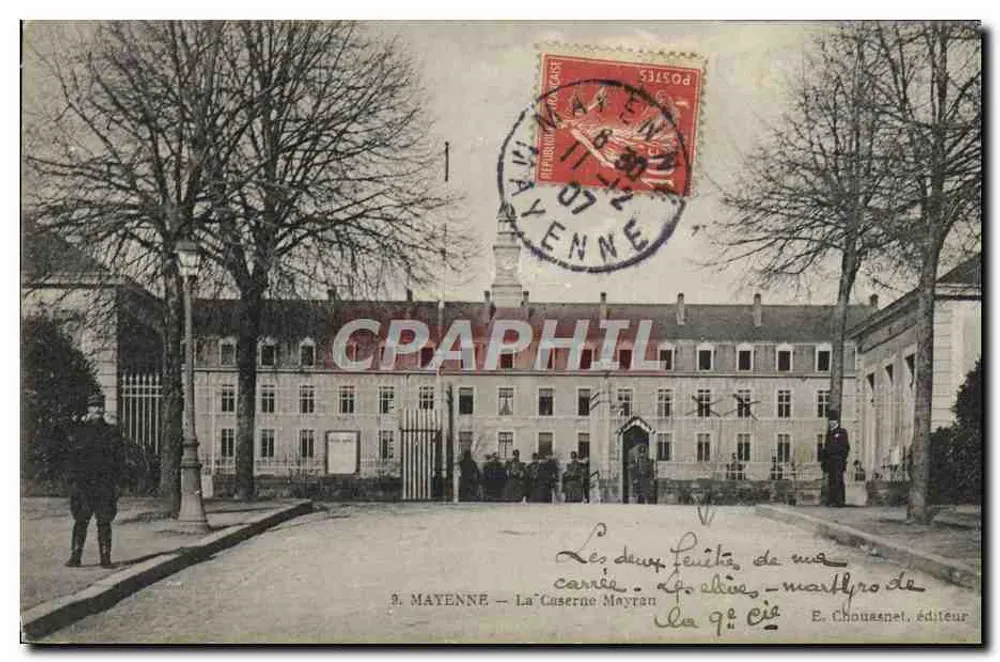 Mayenne — A Caserne Mayran — E. Chouassnel, editor - Frente