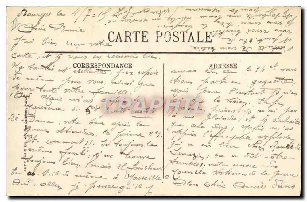 Bourges — Die militärischen Einrichtungen — LL - Rückseite