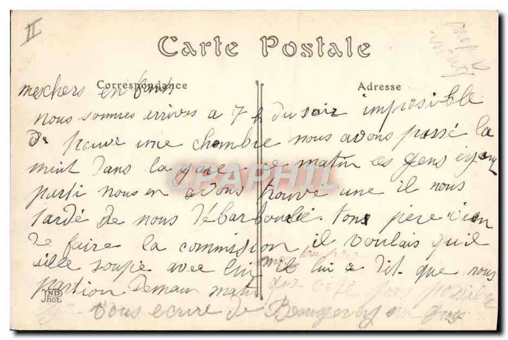 Bourges — Lager für Artillerieequipment — ND. Phot. n°166 - Rückseite