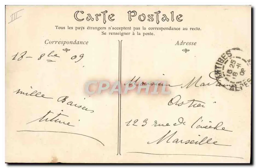 Antibes — A Caserne Gazan — ND. Fot. n°286 - Verso