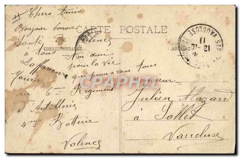 Valência - Bairro da Artilharia — Edição Alautique, n°112 - Verso