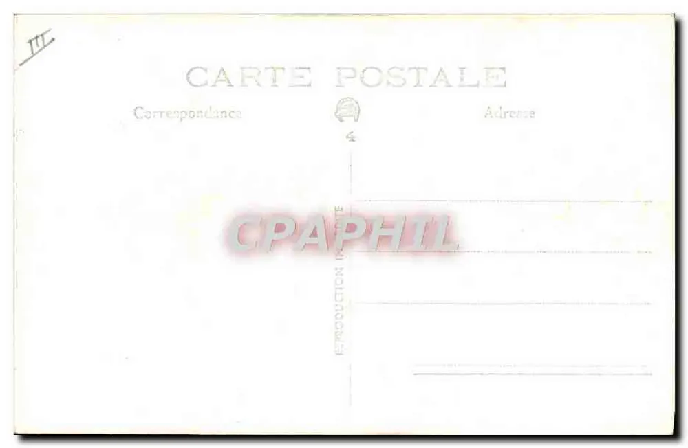 Barco de pesca no cais — vista lateral — Carta postal reprodução - Verso
