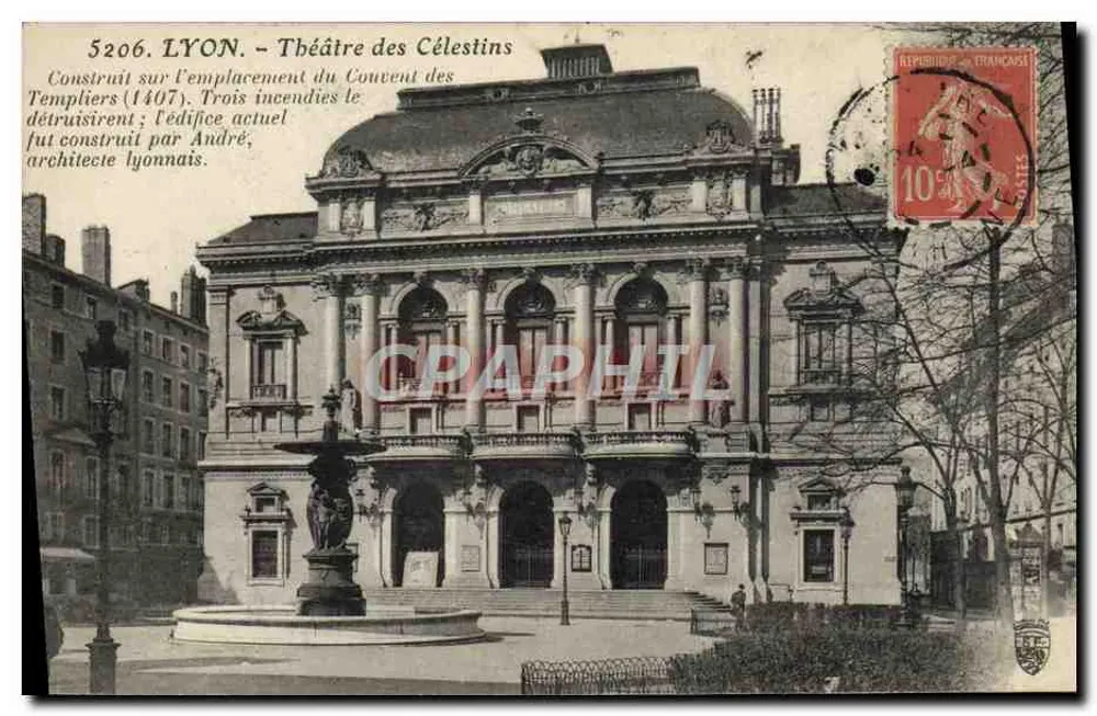 LYON - Teatro dos Célestins — editor desconhecido, n° 5206 - Frente