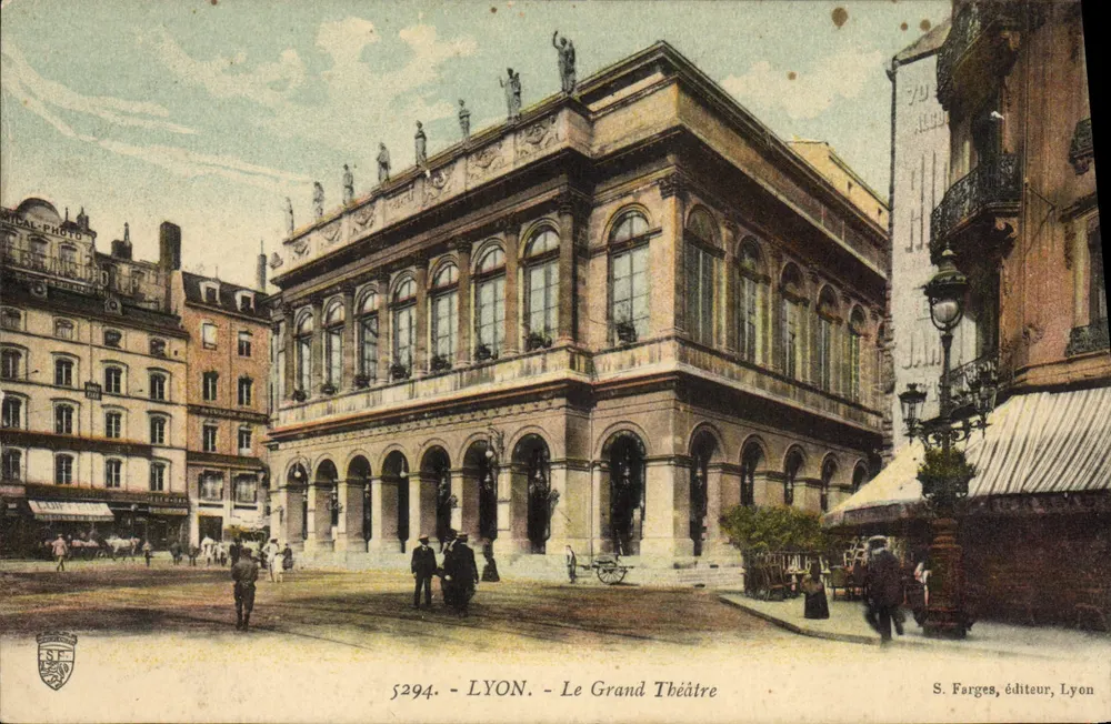 LYON - O Grande Teatro — S. Farges, editor, Lyon, n° 5294 - Frente