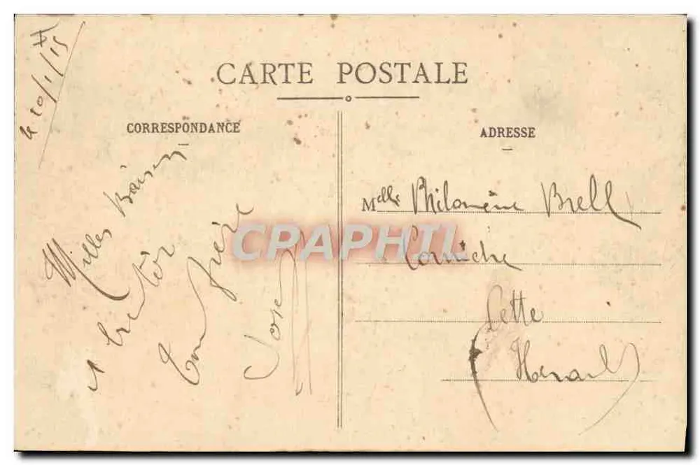 LYON - O Grande Teatro — S. Farges, editor, Lyon, n° 5294 - Verso