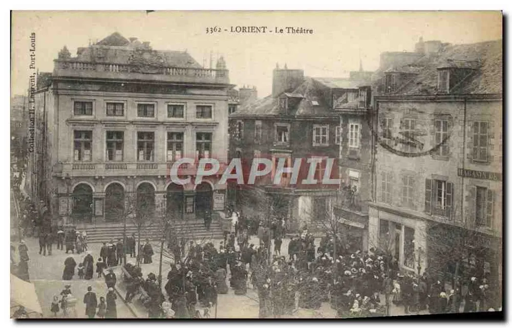LORIENT - Le Théâtre — éditeur Port-Louis, n° 3362 - Frente