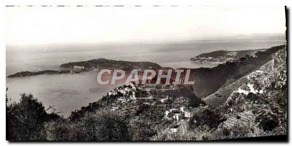 Panoramablick auf den Cap Ferrat — Éze-Nid d'Aigle (A.-M.) — Éditions Arson, Nice - Vorderseite
