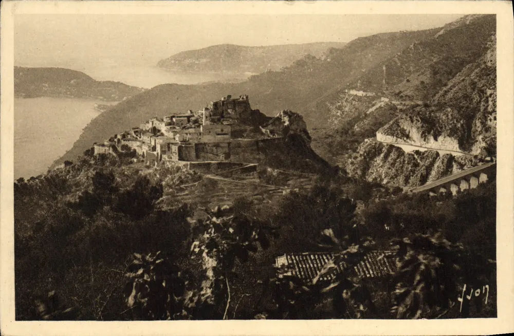 ईज़ (अल्प्स-मेरीतीम) — गांव का सामान्य दृश्य — आर्ट एडिशन्स ईवीई, पेरिस - आगे
