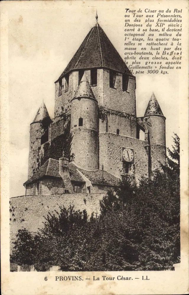 Provins — A Torre César ou do Rei — I.L. - Frente