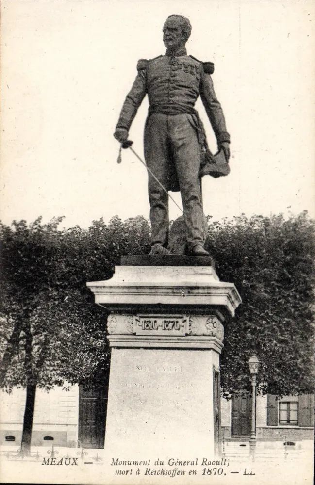 Meaux — Denkmal des Generals Raoult — gestorben in Reichs offen 1870 — LL - Vorderseite