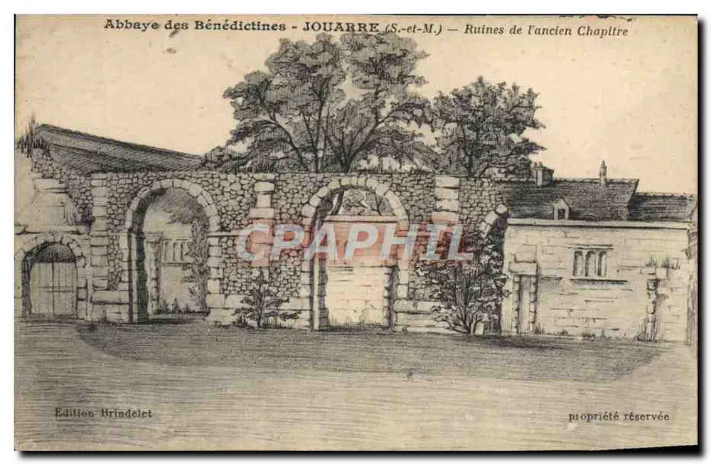 Abtei der Benediktiner - JOUARRE (S.-et-M.) - Ruinen des ehemaligen Kapitels - Vorderseite