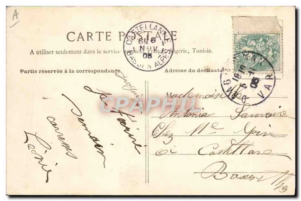 Draguignan - Casa de Detenção — Granda Mamarie, editora, Draguignan - Verso