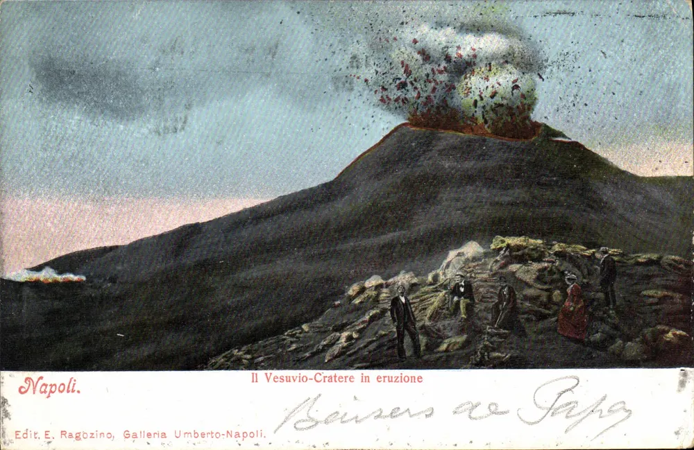 Vesuvius — Eruption — Edit. E. Ragozino, Galleria Umberto-Napoli - Vorderseite