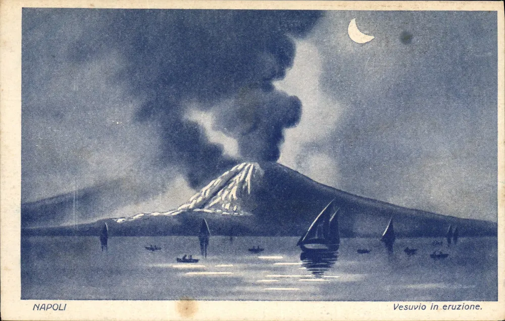 Vesuvio in Eruption — Napoli — Verlag Plutine, n°7 - Vorderseite