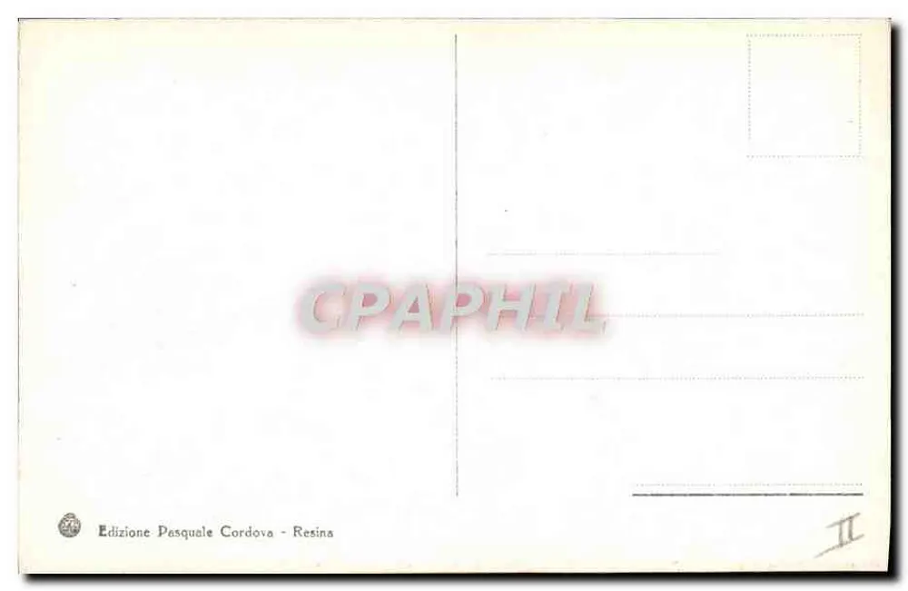 Der Vesuv von der Observatorium aus gesehen — 11. März 1906 — Edition Pasquale Cordova - Resina - Rückseite