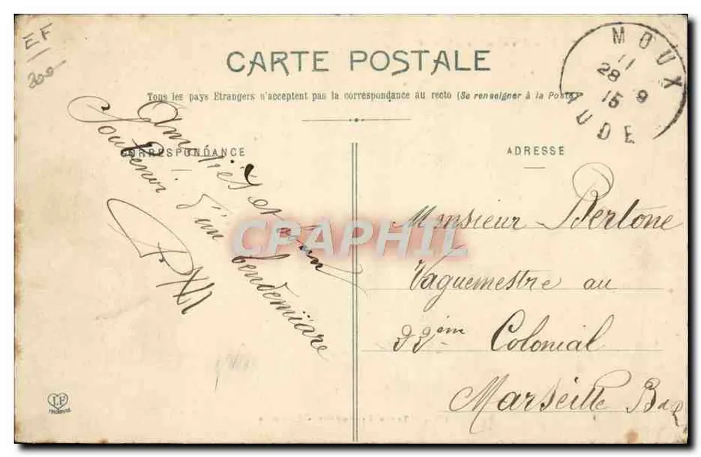 Les Pyrénées (2e Série) — Types Pyrénéens - Laitiers — Phototypie Labrauche Frères, Toulouse, n° 801 - Achterkant