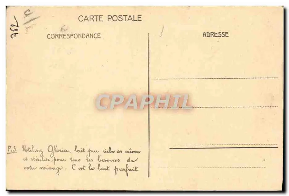 Le Maréchal Joffre admirant une vache modèle aux États-Unis — (1922) — éditeur non visible - Verso