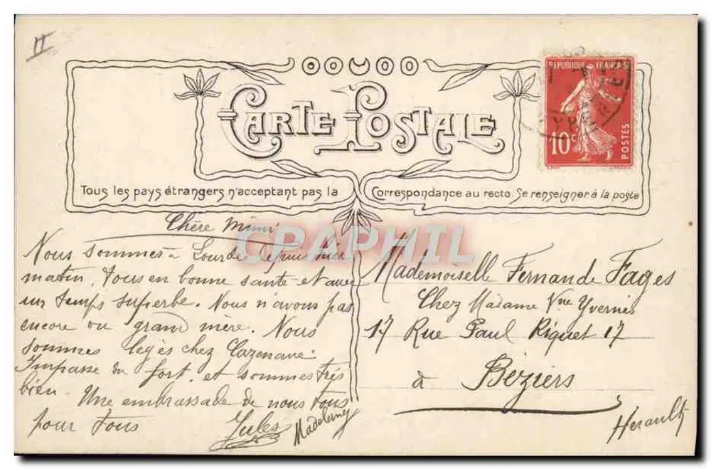 Paisagem pastoral com uma mulher que ordenha uma vaca — M. Darnault, Paris, n° 3794 - Verso