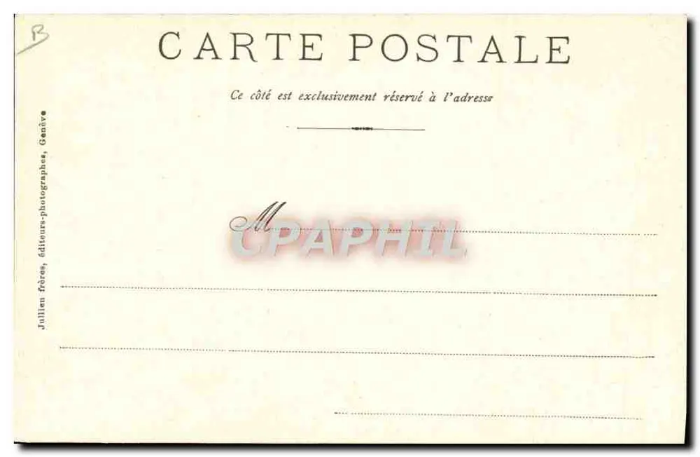 Winterfreuden — J.J. 3050 — Julien frères, Genf - Rückseite